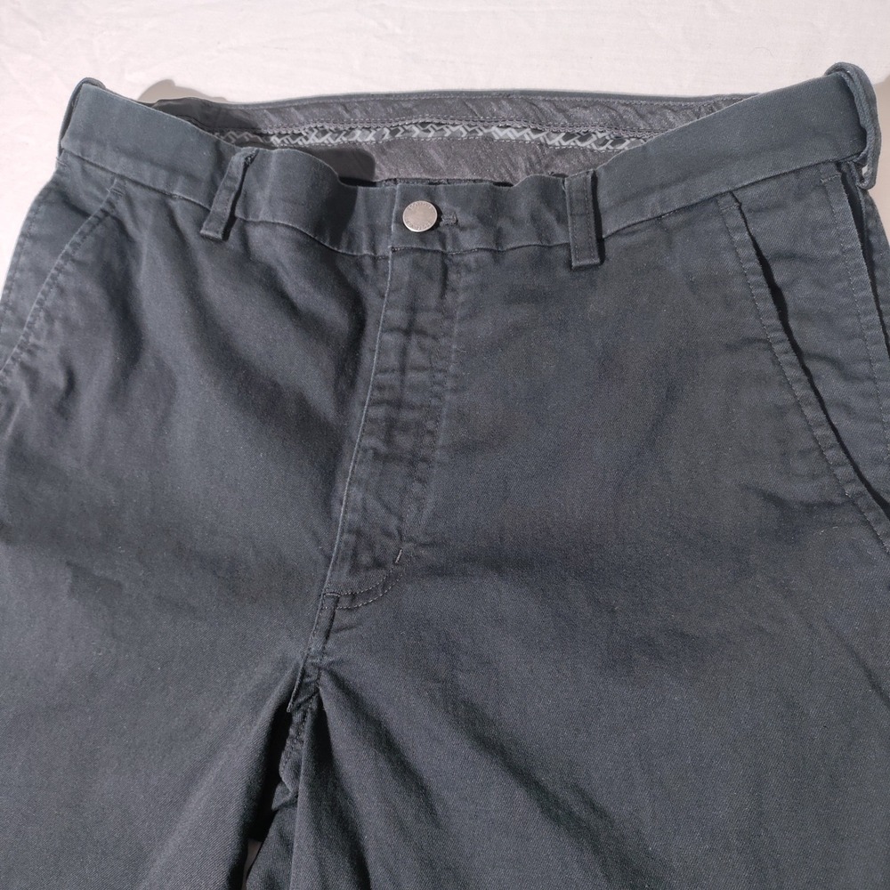 SCOTTeVEST Mens Black Cotton Blend Travel Chino Pants 32x34 (32x32 Actual)